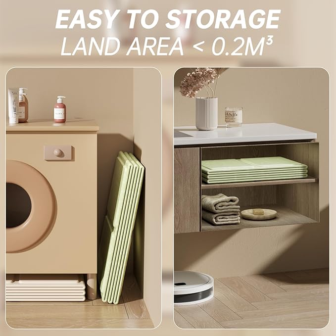 Baby Foldable Kids Bathtub for Infants to Toddler with Non-Slip Base,Easy Storage,Perfect for Small Spaces,Graffiti Green