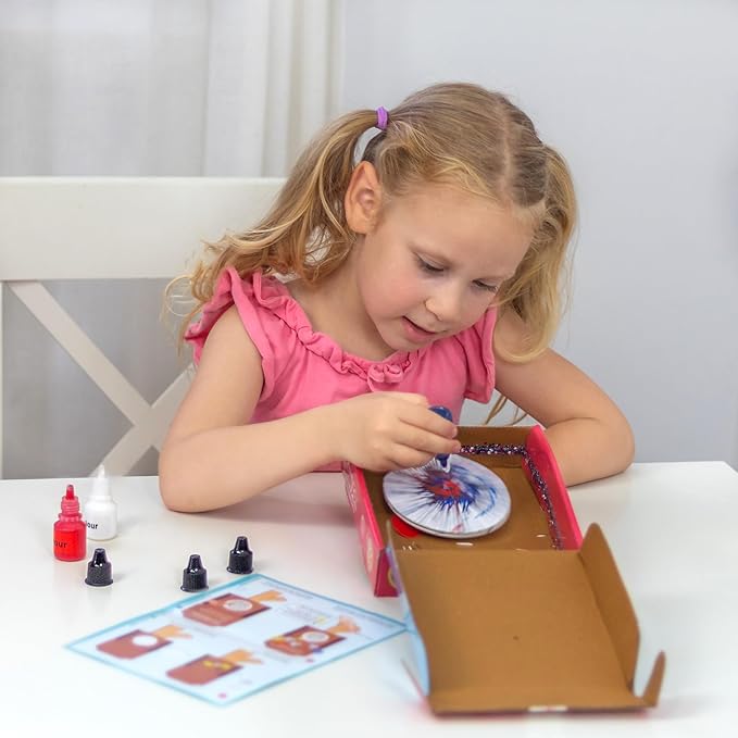Butterfly EduFields Spin Art & Craft Kit for Kids | Educational Birthday Gift for 3+ 4 5 6 7 Year Old Boys and Girls| DIY Painting Kit for Kids | STEM Toy for for 3+ Years | Science Project Kit
