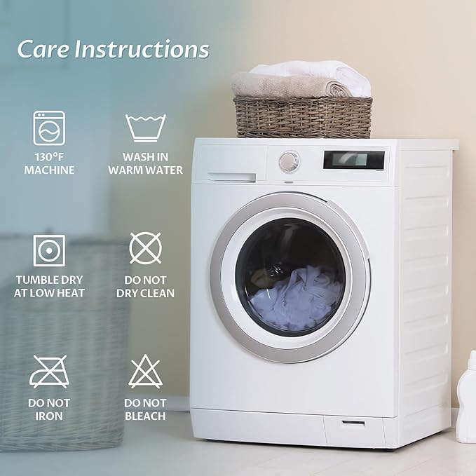 California King Size Waterproof Mattress Protector Fitted Terry Mattress Pad Cover with Deep Pocket Up to 18''