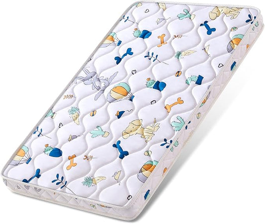Baby Bassinet Mattress 33x 20 inches- Firm Support and Comfort Premium Foam,Noiseless and Odorless,Hypoallergenic Small Crib Mattress, Fits Moses Basket, Dual Sided with Soft Breathable Fabric