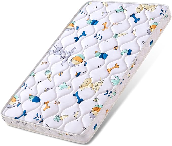 Baby Bassinet Mattress 33x 19 inches- Firm Support and Comfort Premium Foam,Noiseless and Odorless,Hypoallergenic Small Crib Mattress, Fits Moses Basket, Dual Sided with Soft Breathable Fabric