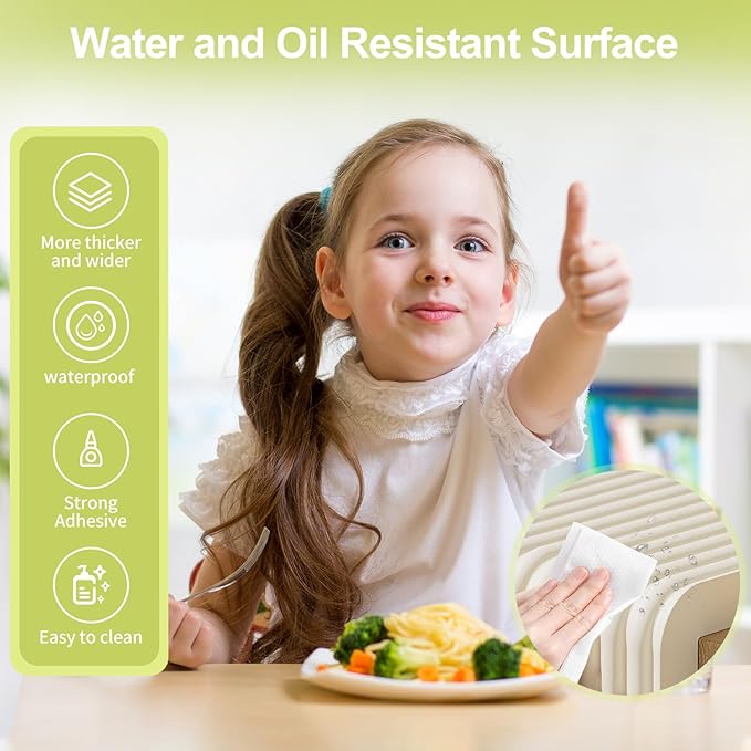 Baby Proofing Wall Corner Protector,Edge Guard Corner Protector,6.56ft Thinken Soft Corner Protectors Pre-Taped Soft Rubber Foam Edge Cushion for Furniture (Coffee Brown, 6.56Ft x 5.9" W x 0.47" Th)