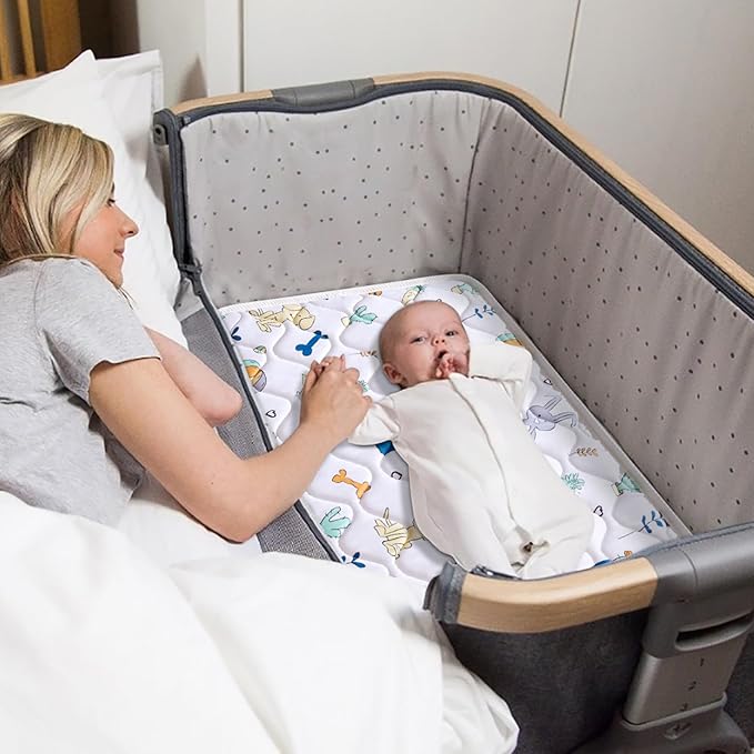 Baby Bassinet Mattress 29x 18 inches- Firm Support and Comfort Premium Foam,Noiseless and Odorless,Hypoallergenic Small Crib Mattress, Fits Moses Basket, Dual Sided with Soft Breathable Fabric