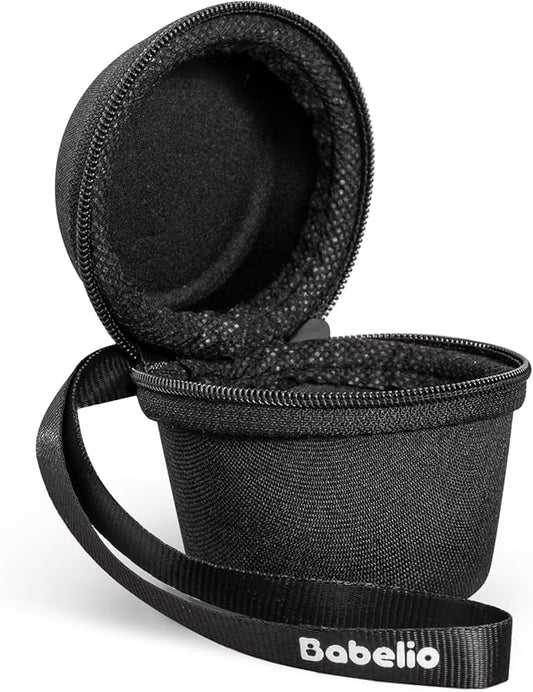 Babelio Portable Travel Case for Babelio Pocket Mini White Noise Machine, Double Stitch Zipper - Perfect for Traveling (CASE ONLY - Textile Black)