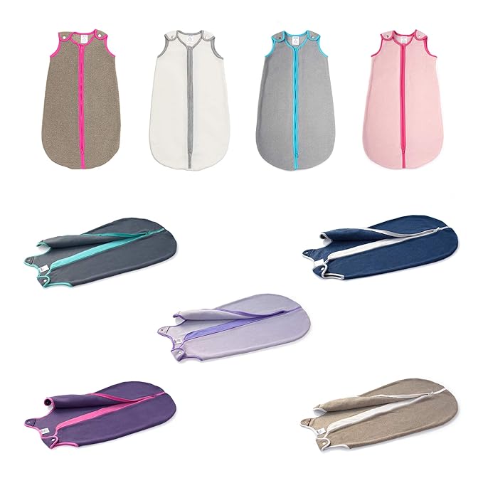 baby deedee Sleep Nest Fleece Baby Sleeping Bag, Ivory, 0-6 Month