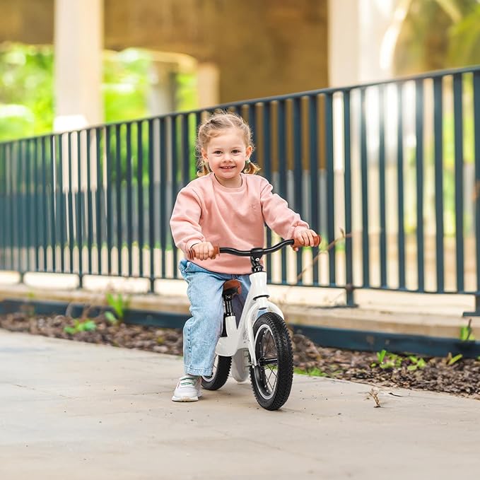 14" Kids Balance Bike for 3,4,5,6 Year Old Boys and Girls, Air Tires with Magnesium Alloy Frame, Lightweight No Pedal Toddler Training Bicycle