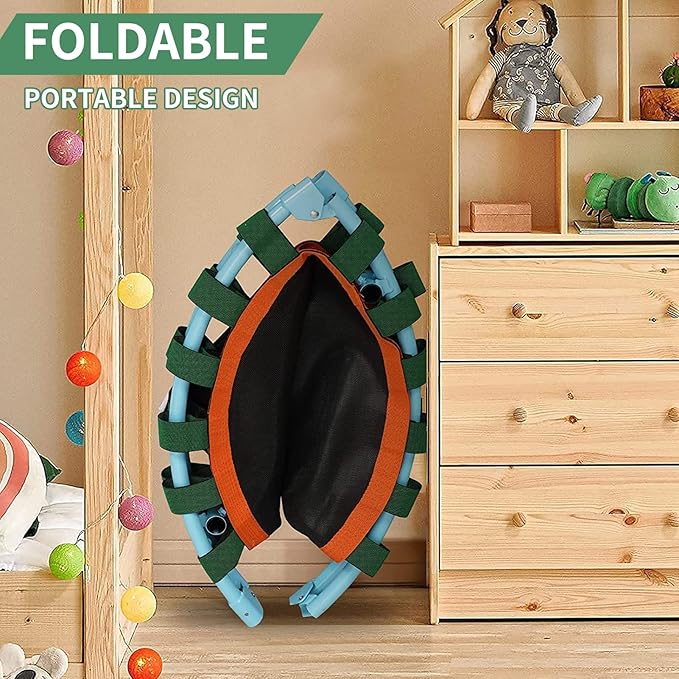 CLORIS 38in/48in Folding Trampoline - Max Load 220lbs / 450lbs Mini Trampoline Rebounder Trampoline for Adults with Adjustable Foam Handle, with safty Padded Cover Best Gift for Kids/Adult