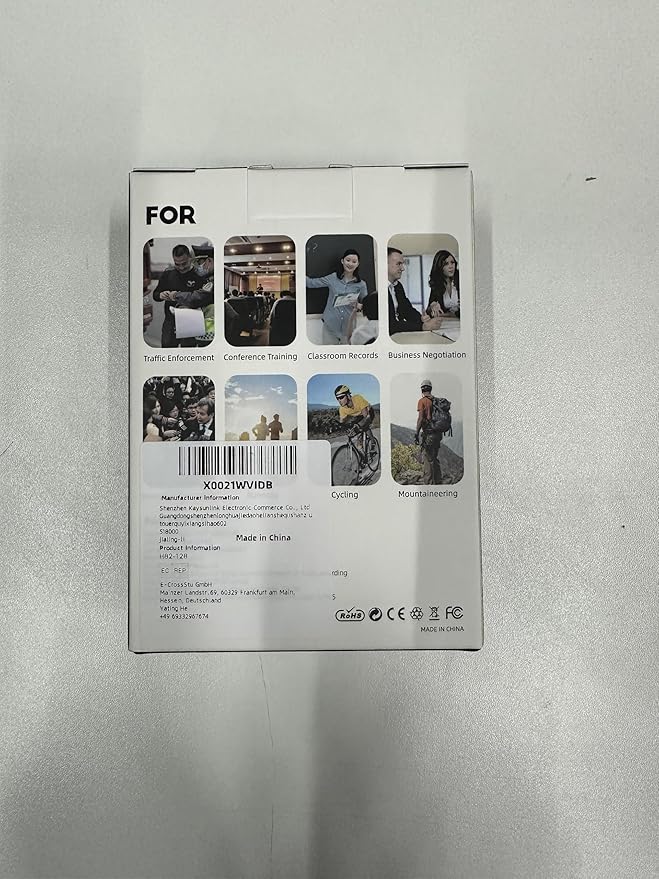 Body Camera with Audio and Video Recording 1080P FHD Mini Police Wearable Body Worn Cam Portable Small Personal Camcorder Sport Action Outdoor Video Recorder (128GB)