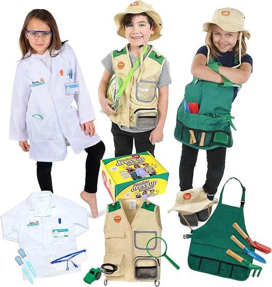 Born Toys Kids Costumes Set, 3-in-1 Dress Up & Pretend Play, Ages 3-7, Washable