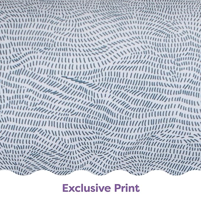 Boppy Nursing Pillow - Ergonomic Bottle & Breastfeeding Pillow with High, Firm, Large Area, Water-Repellent Cushion with Washable Cover; Baby Safety Alliance Verified - Blue Speckled Current