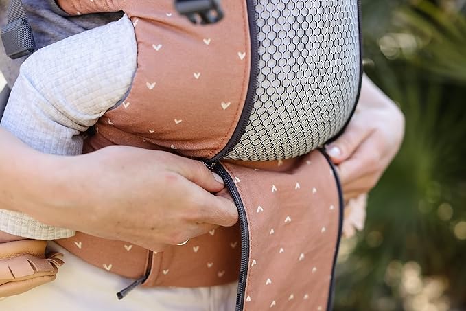 Beco Baby Carrier 8 Hybrid Newborn to Toddler (7-45lbs) - All in 1 Mesh Backpack, Front and Hip Carrier with Adjustable Seat - Cooling Ergonomic Carrier (Rose Love)