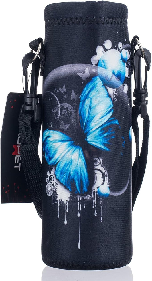 AUPET Water Bottle Bag Carrier,24oz/32oz Insulated Neoprene bottle Sling Holder Case Pouch Cover for 1000ML/750ML Bottles with Shoulder Strap for walking