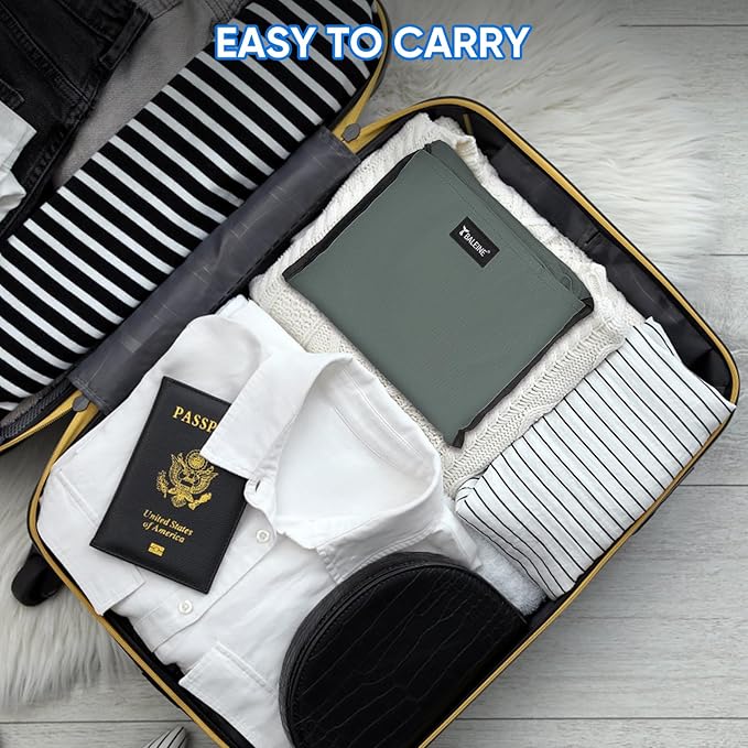 BALEINE 150L Laundry Bag Backpack, 900D Oxford Fabric Large Travel Laundry Bags with Shoulder Straps and 2 Mesh Pockets for College Dorm, Apartment, Laundromat (Dark Grey, 150L)