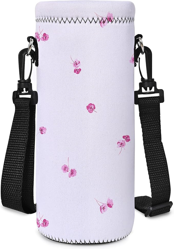 AUPET Water Bottle Bag Carrier,24oz/32oz Insulated Neoprene bottle Sling Holder Case Pouch Cover for 1000ML/750ML Bottles with Shoulder Strap for walking