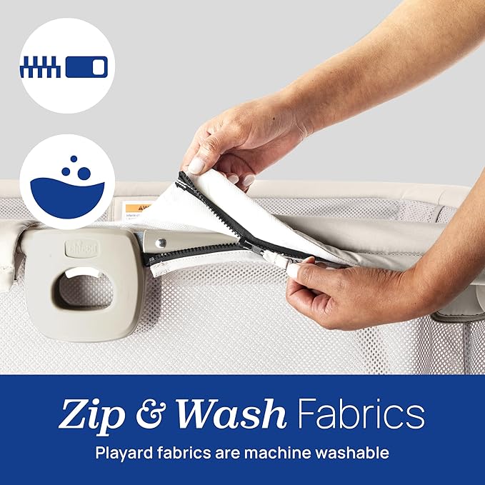 Chicco Alfa Lite Lightweight Travel Playard, Portable Playpen for Babies and Toddlers, Snap-Open/Compact Fold Design, 13 lbs., Baby Travel Essential | Midnight/Navy