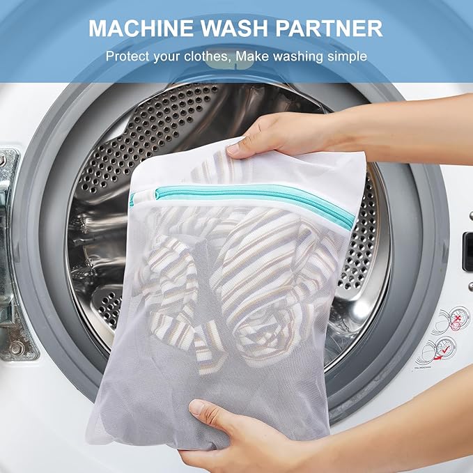 BAGAIL Laundry Bags Mesh Wash Bag for Intimates Lingerie and Delicates, 5Pcs (1XL,2L,2M)