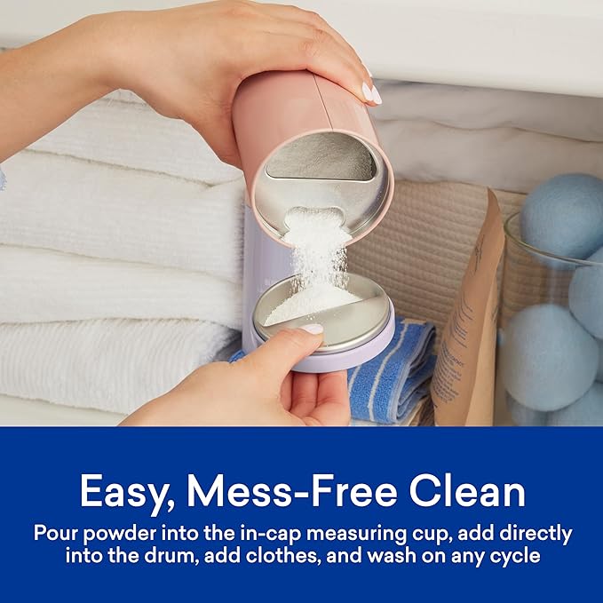 BLUELAND Oxi Laundry Booster Powder Refill 2-Pack, Clear Skies Scent, 50 Loads, 35.2 oz, Plastic-Free, Eco Friendly, Oxy Cleaner, Stain Remover