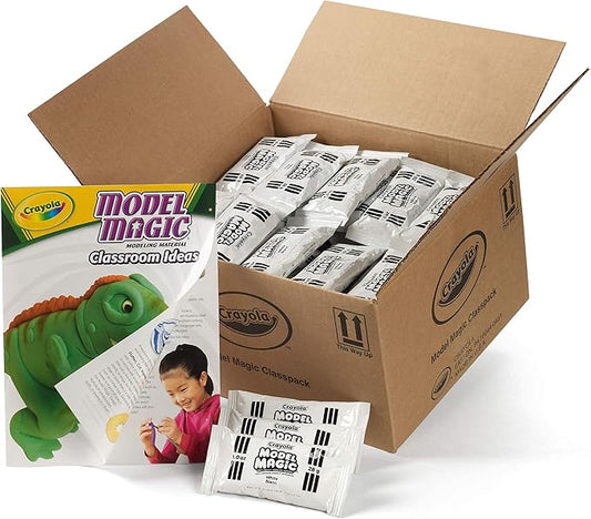 Crayola Model Magic - White (75ct), 1oz Modeling Clay Alternative, Molding Air Dry Clay for Kids, Bulk Art Supplies, Must Have Teacher Classroom Essentials