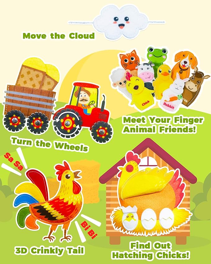 Busy Book for Toddlers 1-3, Montessori Toys for 1 2 Year Old Boy Girl Birthday Gifts, Busy Board Educational Learning Toys for 1+ Year Old, Toddler Airplane Travel Toy Farm Animals Activity Books