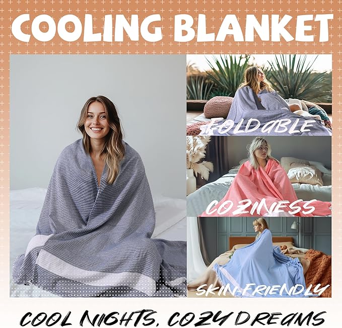 Breathable Bedspread Woven Blanket Extra Large Lightweight Soft Cooling for Hot Sleeper Throw Tween Queen Full Size Quilt Thin Comforter Summer Ice Cold Sheet Boho Bed Decor Bedroom Decorative Green