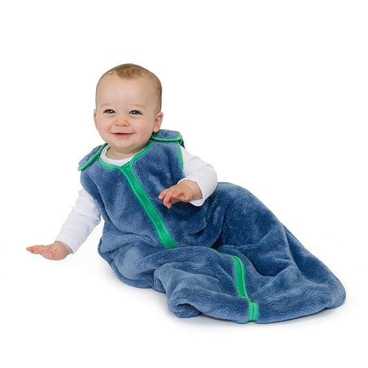 baby deedee Sleep Nest Teddy Baby Sleeping Bag, Fuzzy Dino, Large (18-36 Months)