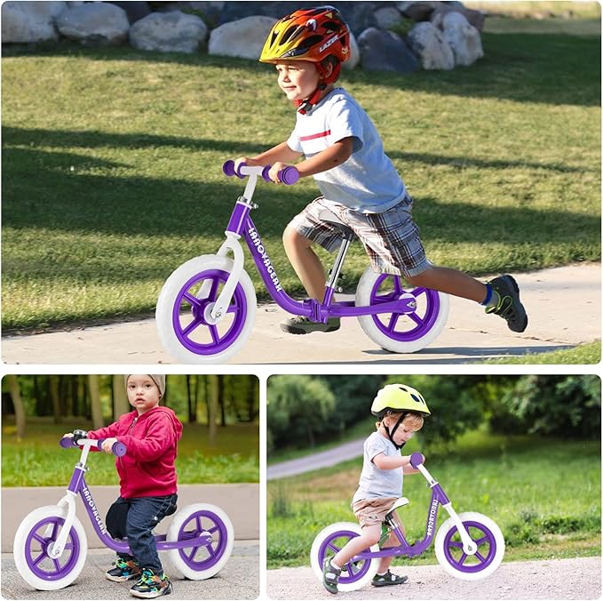 Balance Bike for Toddlers Ages 1.5–5 – No-Pedal Training Bike with Adjustable Seat & Handlebar, Lightweight Frame, Easy Assembly for Boys & Girls