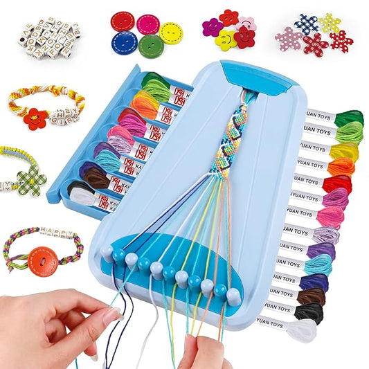 Bracelet Making Kit for Girls - Friendship Bracelet Kit - Christmas Gifts for Ages 6 7 8 9 10 11 12 Year Old Girl Birthday Gifts, Arts and Crafts for Kids Ages 8-12 Teen String Bracelets DIY Maker