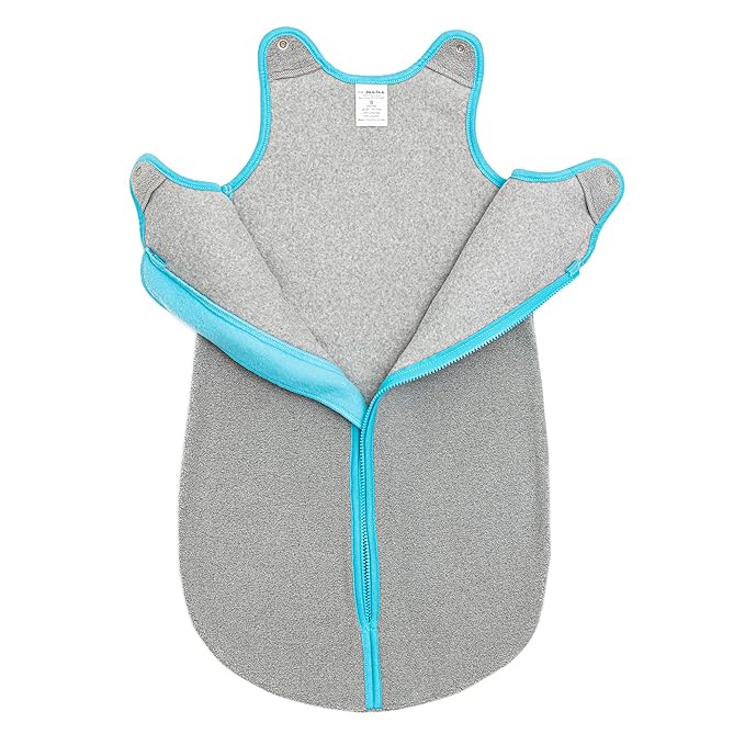 baby deedee Sleep Nest Fleece Baby Sleeping Bag, Gray, 6-18 Month