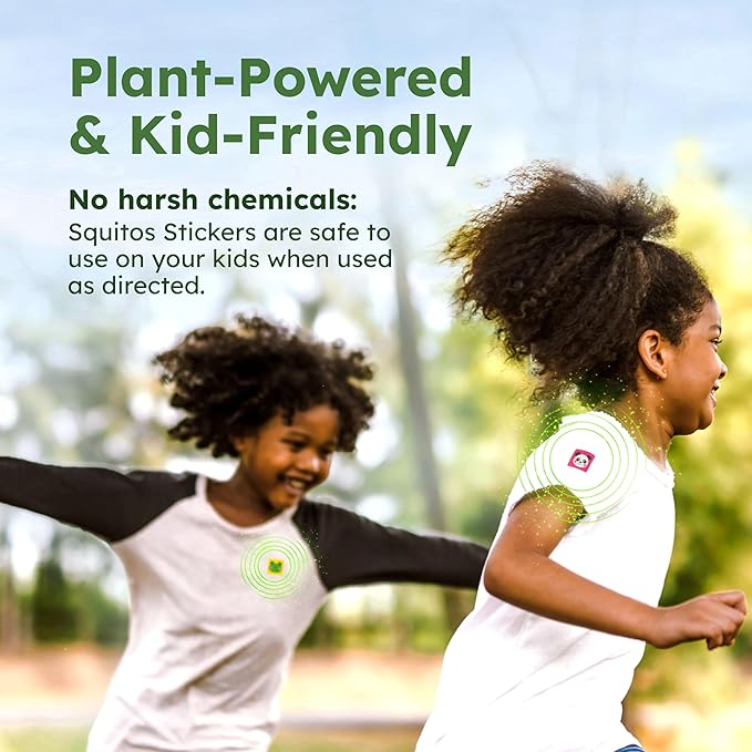 BugMD Squito Stickers Mosquito Repellent Patch Stickers for Kids (390 Patches), Safe & Effective Insect Repellent Patches for Toddlers, Kids, Camping, Beach & Outdoor Essentials