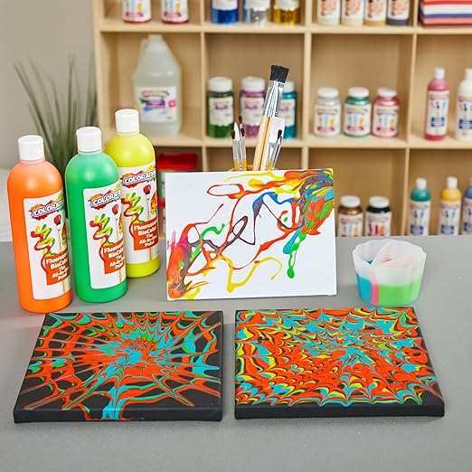 BioColor FBIOYE Fluorescent Yellow Paint - 16 oz.