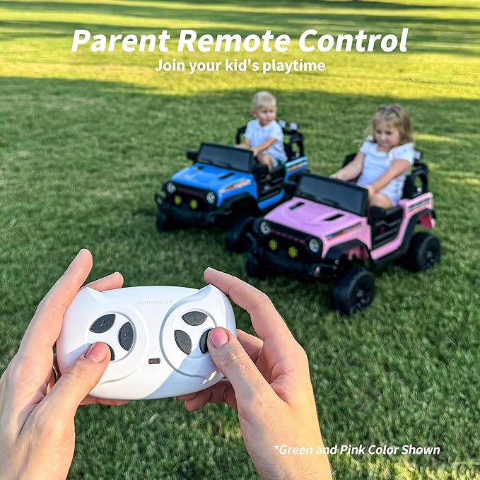 12V Kids Ride on Car Truck, Kids Electric Vehicles Car Ride on Toy for Toddlers with Remote Control - Blue