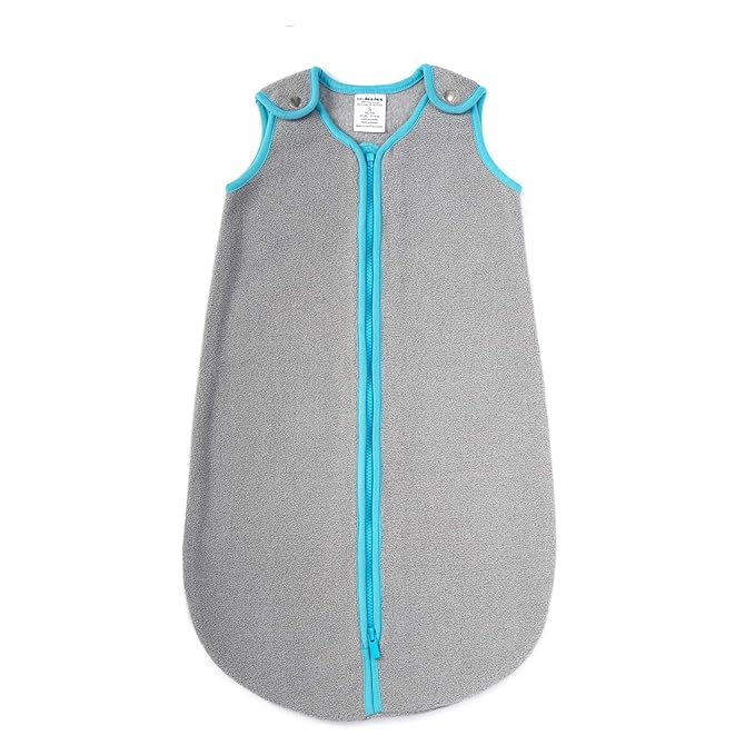 baby deedee Sleep Nest Fleece Baby Sleeping Bag, Gray, 18-36 Month, Gray Aqua