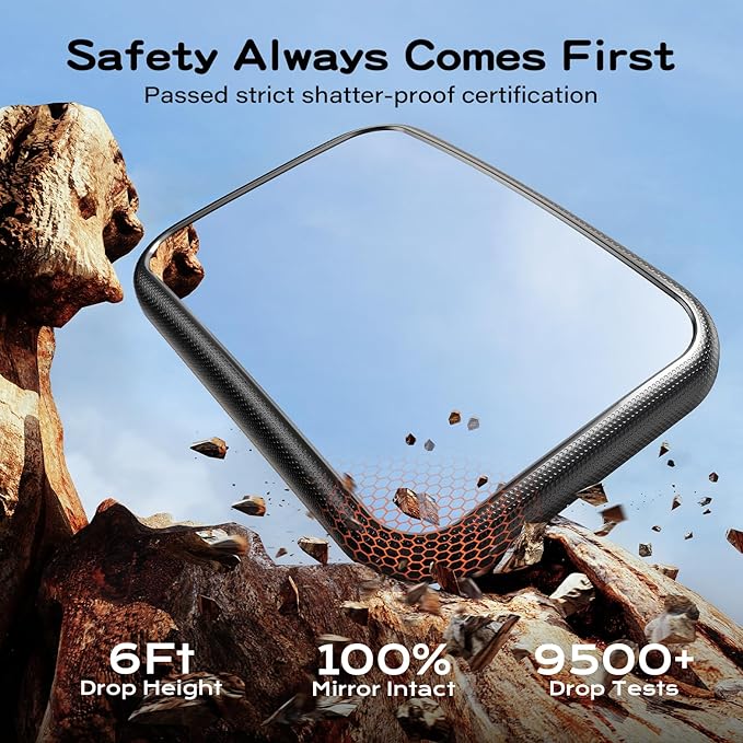 Baby Car Mirror for Baby Hook Clip Design Never Shake Baby Mirror for Car Seat Mirror Rear Facing Newborn Essentials Easy Install Back Seat Mirrors for Car Clear View ShatterProof Crash Tested