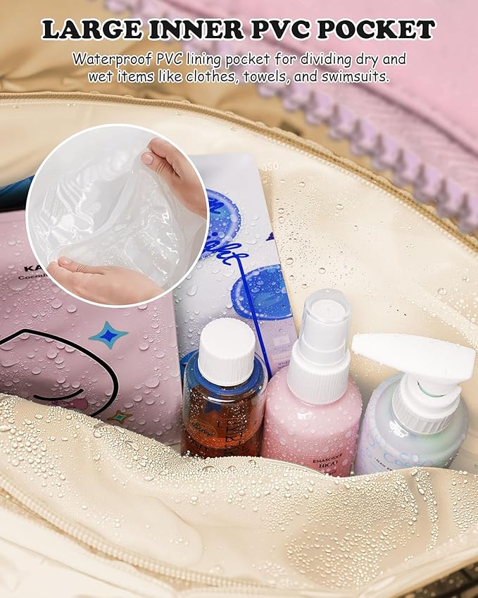 Gifts for Daughter, Duffle Bag for Travel, Weekender Bags for Women，Initial Overnight Bag with Wet Pocket，Lightweight Travel Bags Personalized Gym Tote with Makeup Pouch