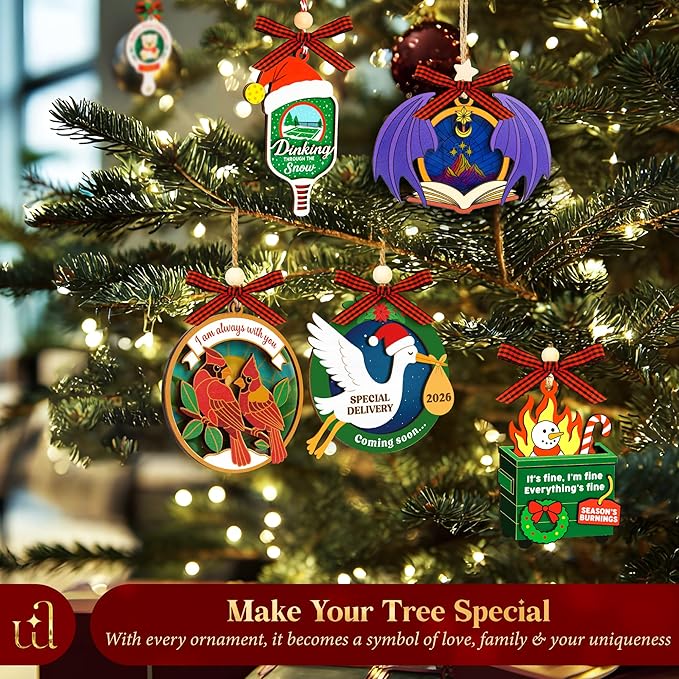 Coming Soon Baby Announcement 2026 - Pregnancy Announcement Ornament, Expecting Parents To Be Unique Gifts For Family Husband, Expecting Baby Ornament 2026, Christmas Pregnant Ornaments 2025