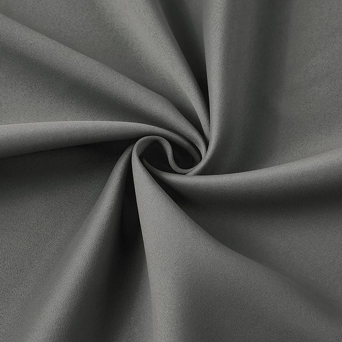 KEQIAOSUOCAI Pinch Pleated Wide Drapes 108 Inches Long,80 Inch Wide Each Panel Sliding Door Curtains with Hooks, Thermal Insulated Room Divider Large Draperies 2 Panels Grey W80 x L108