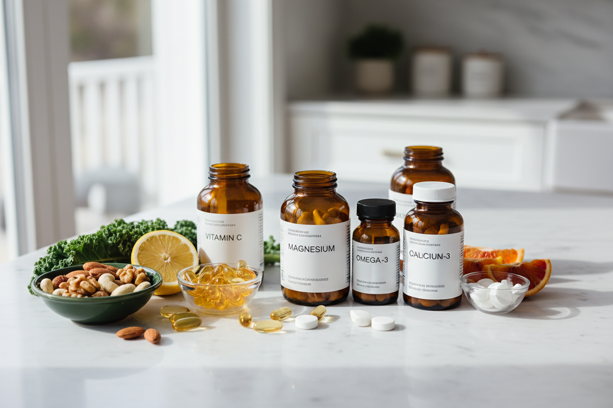 Essential Vitamins & Minerals – Support your body’s daily nutritional needs and overall wellness. (make it real photo)